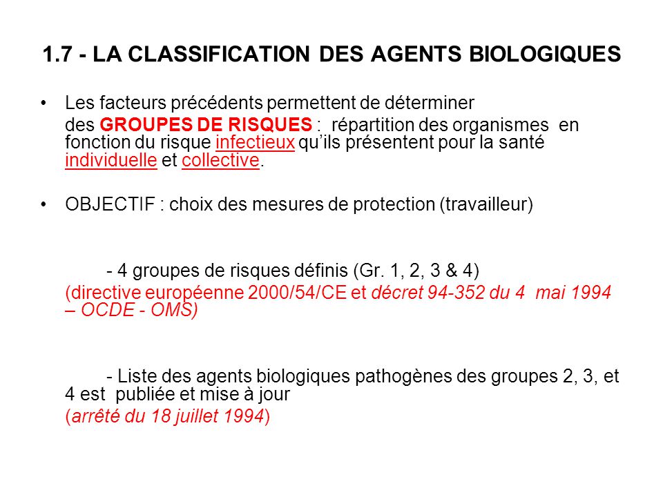 LE RISQUE BIOLOGIQUE ppt télécharger